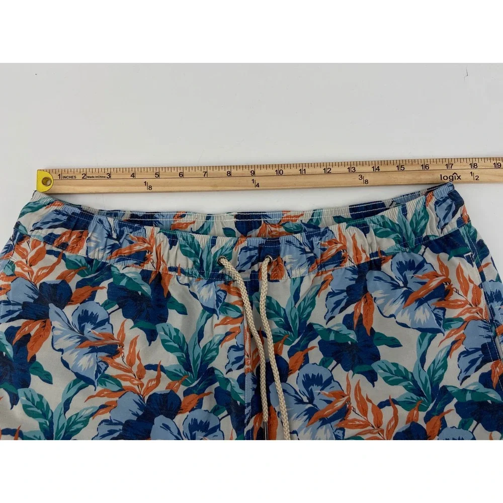 Fair Harbor Swim‎ Trunks Men 2XL The Anchor Tropical Floral Surf Beach Lined